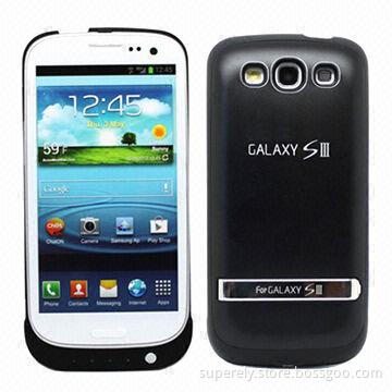 External Battery Power Case for Galaxy S3 with 3200mAh,Black/White